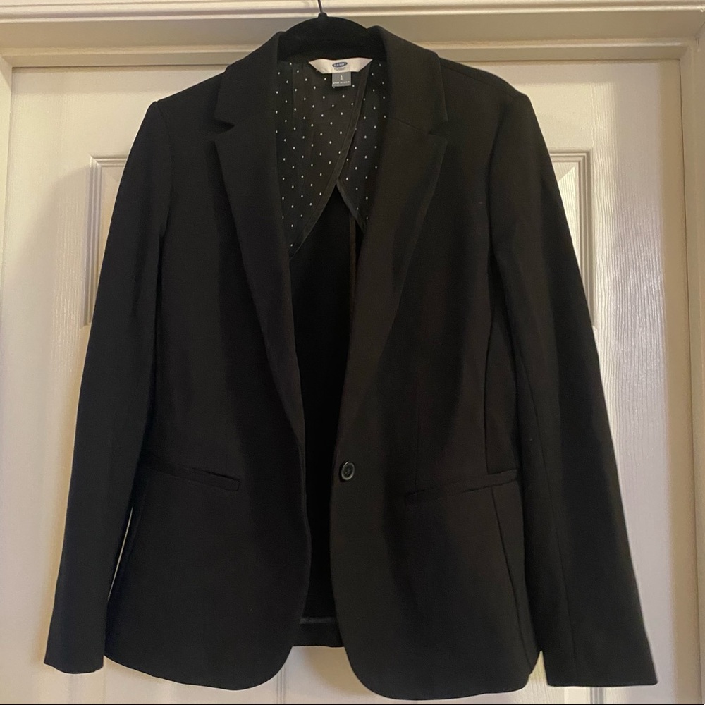 Solid Black Blazer | Old Navy